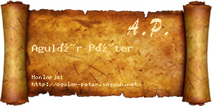 Agulár Péter névjegykártya
